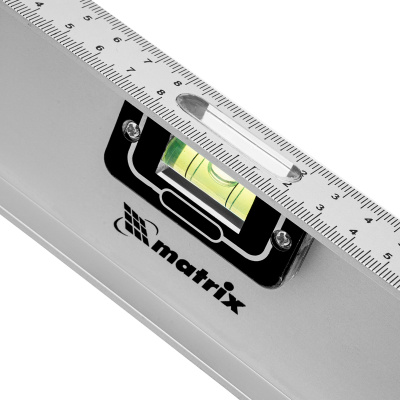 Уровень алюминиевый "Рельс", 600 мм, 3 глазка (1 поворотный) Matrix по ценам производителя в Челябинске с доставкой по всей России