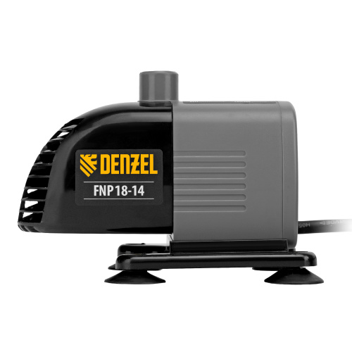 Насос фонтанный FNP18-14, 18 Вт, подъем 1,4 м, 750 л/ч, колокольчик/каскад Denzel по ценам производителя в Челябинске с доставкой по всей России