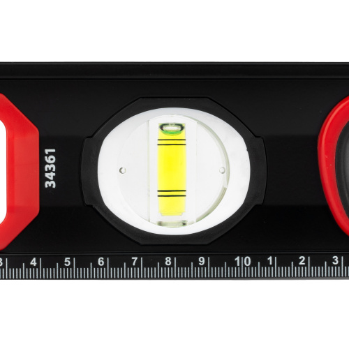 Уровень алюминиевый, усиленный, фрезерованный, 3 глазка, двухкомпонентные рукоятки, 600 мм Matrix по ценам производителя в Челябинске с доставкой по всей России