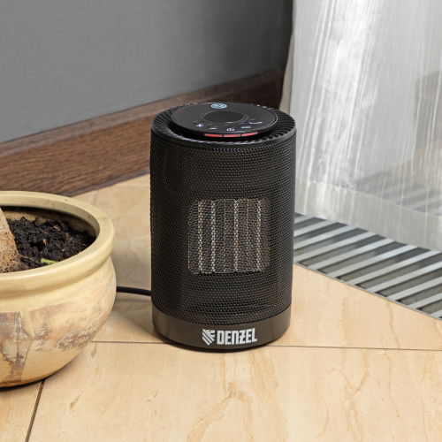 Тепловентилятор электрический керамический DTFC-1200, 3 режима, вентилятор, нагрев 600/1200 Вт Denzel по ценам производителя в Челябинске с доставкой по всей России