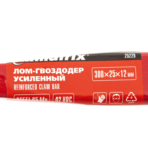 Лом-гвоздодер усиленный, 300х25х12 мм Matrix по ценам производителя в Челябинске с доставкой по всей России