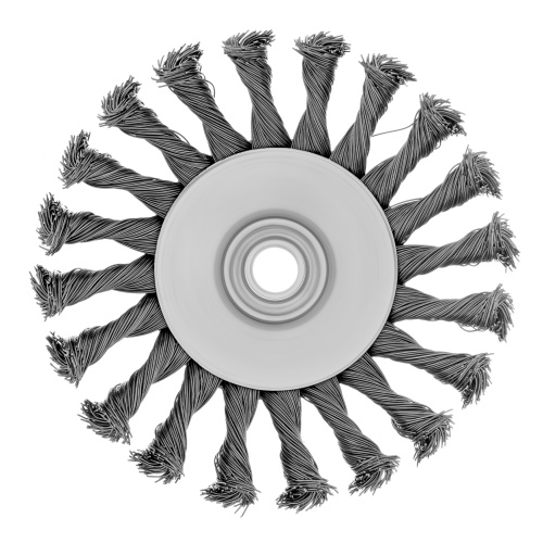 Щетка для УШМ, 125 мм, М14, "тарелка", крученая металлическая проволока Сибртех по ценам производителя в Челябинске с доставкой по всей России