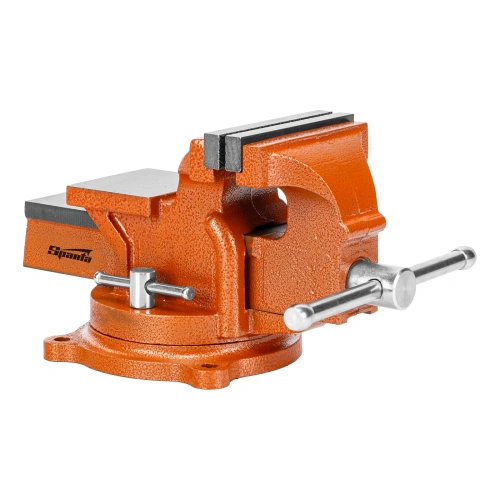 Тиски слесарные, 100 мм, поворотные, с наковальней Sparta по ценам производителя в Челябинске с доставкой по всей России