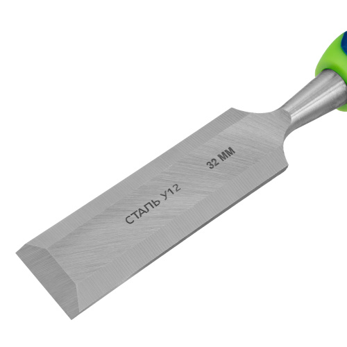 Долото-стамеска, 32 мм, двухкомпонентная рукоятка Сибртех по ценам производителя в Челябинске с доставкой по всей России