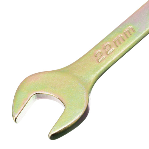 Ключ комбинированный, 22 мм, желтый цинк Сибртех по ценам производителя в Челябинске с доставкой по всей России