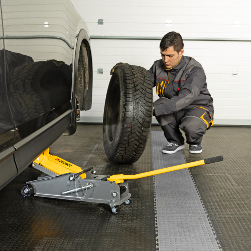 Домкрат гидравлический подкатной с фиксатором, 3 т, 190-532 мм, SUV/ Denzel по ценам производителя в Челябинске с доставкой по всей России