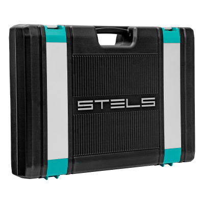 Набор инструментов, 1/2", 1/4", CrV, пластиковый кейс 98 предметов Stels по ценам производителя в Челябинске с доставкой по всей России