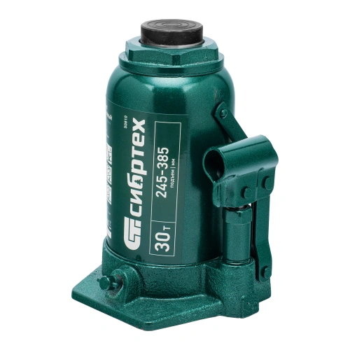 Домкрат гидравлический бутылочный, 30 т, 245-385 мм Сибртех по ценам производителя в Челябинске с доставкой по всей России