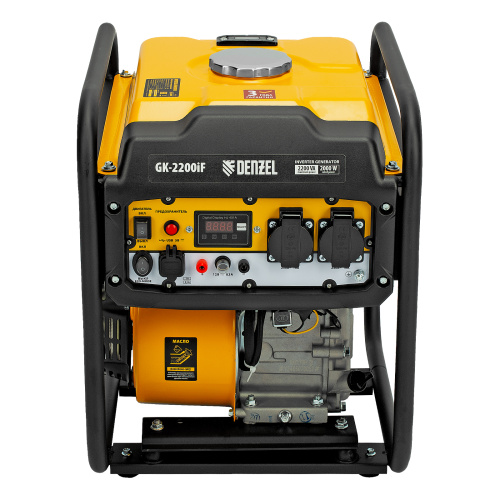 Генератор инверторный GK-2200iF, 2,2 кВт, 230 В, ручной старт DENZEL по ценам производителя в Челябинске с доставкой по всей России
