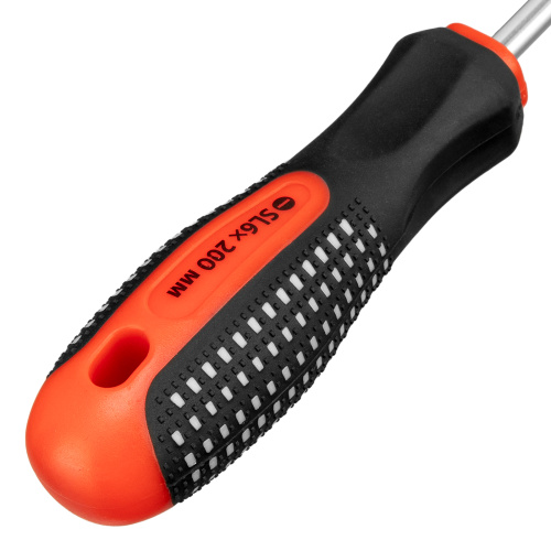 Отвертка Fusion, SL6 х 200 мм, CrV, трехкомпонентная рукоятка "Anti slip" Matrix по ценам производителя в Челябинске с доставкой по всей России