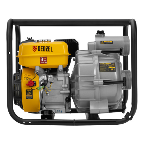 Мотопомпа бензиновая для грязной воды PX-80D7, 7 л.с., 3", 1300 л/мин, глуб 8 м,напор 30 м Denzel по ценам производителя в Челябинске с доставкой по всей России