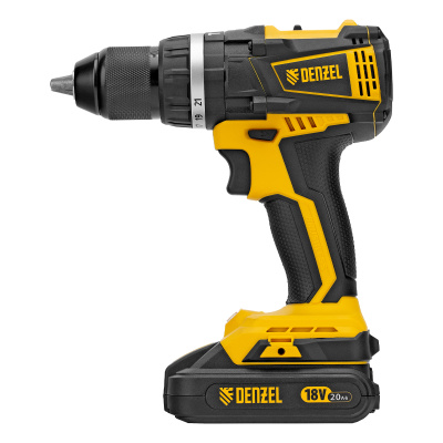 Дрель-шуруповерт аккумуляторная ударная бесщет CIDB-IB-18-02, Li-Ion, 18 В, 2 акк. Denzel по ценам производителя в Челябинске с доставкой по всей России
