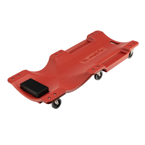 Лежак ремонтный на шести колесах, 1000 х 475 х 128 мм, пластиковый Matrix по ценам производителя в Челябинске с доставкой по всей России