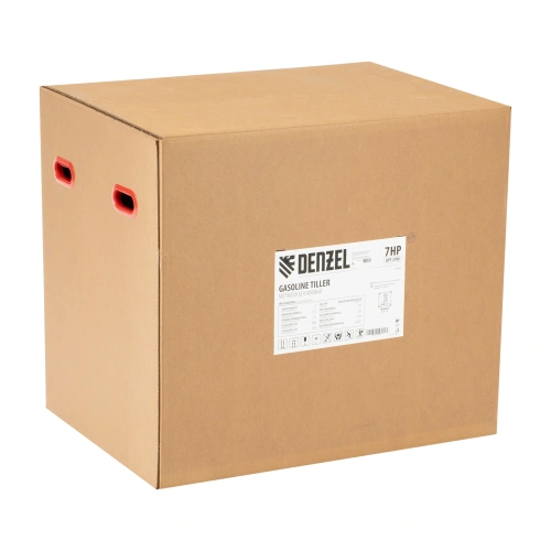 Мотоблок DPT-270X, 7 л.с, дисковое сцепление, ширина 90 см, глубина 35 см, фрез 3 х 4, ВОМ, передачи 2В/1Н Denzel по ценам производителя в Челябинске с доставкой по всей России