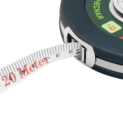 Рулетка геодезическая 20 м х 13 мм, закрытый корпус, фибергласовая лента Сибртех по ценам производителя в Челябинске с доставкой по всей России