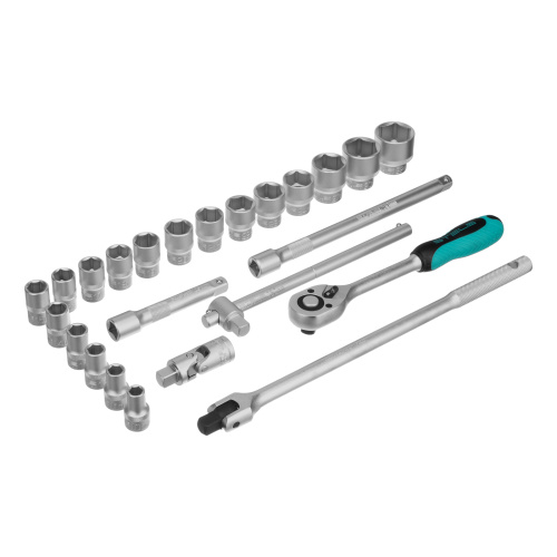 Набор торцевых головок с трещоткой 1/2", 24 предмета Stels по ценам производителя в Челябинске с доставкой по всей России