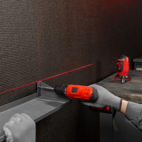 Лазерный уровень ML01T, дальность 10 м, точность ± 0,5 мм, / 1 м, длина волны 650 нм, проекция 1 вертикальная 1 горизонтальная плоскость, резьба под штатив 5/8" Matrix по ценам производителя в Челябинске с доставкой по всей России