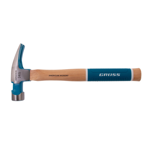 Молоток-гвоздодер, 680 г, угол 75, магнит, обрезиненная рукоятка AMERICAN HICKORY GROSS по ценам производителя в Челябинске с доставкой по всей России