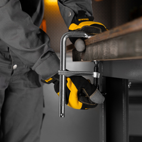 Струбцина F-образная, 80x200мм, кованая Denzel по ценам производителя в Челябинске с доставкой по всей России