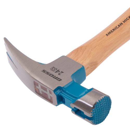 Молоток-гвоздодер, 680 г, угол 75, магнит, обрезиненная рукоятка AMERICAN HICKORY GROSS по ценам производителя в Челябинске с доставкой по всей России