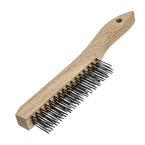 Щетка зачистная трехрядная, закаленная прямая проволока с деревянной ручкой Сибртех по ценам производителя в Челябинске с доставкой по всей России