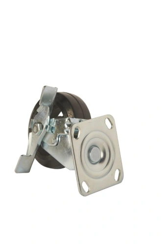 Колесо большегрузное поворотное SCdb 55 125 мм обрезиненное с тормозом (N) по ценам производителя в Челябинске с доставкой по всей России