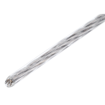 Трос металлополимерный прозрачный ПР-3.0, толщина 3.0 мм, моток 20 метров Сибртех по ценам производителя в Челябинске с доставкой по всей России