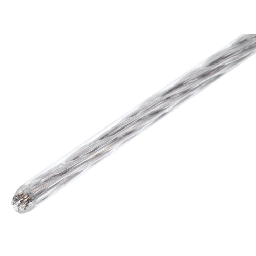 Трос металлополимерный прозрачный ПР-3.0, толщина 3.0 мм, моток 20 метров Сибртех по ценам производителя в Челябинске с доставкой по всей России