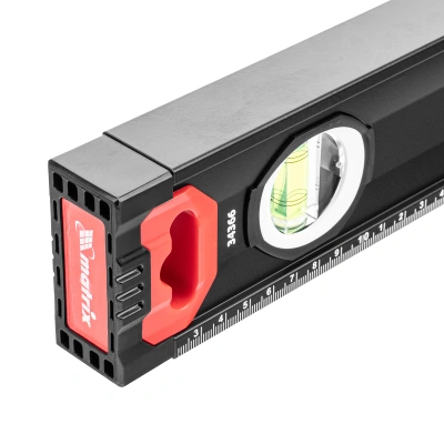 Уровень алюминиевый, усиленный, фрезерованный, 3 глазка, двухкомпонентные рукоятки, 2000 мм Matrix по ценам производителя в Челябинске с доставкой по всей России