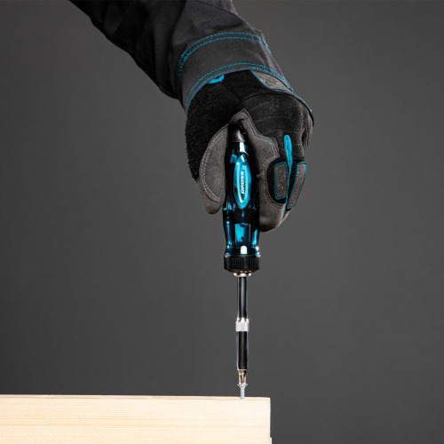 Отвертка реверсивная с удлинителем, трещотка 72 зуба, 12 шт, сталь S2 Gross по ценам производителя в Челябинске с доставкой по всей России