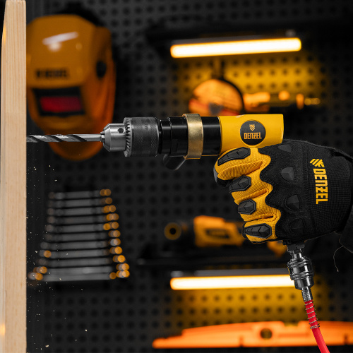 Пневматическая дрель PD500, 500 об/мин, 114 л/мин, 13 мм Denzel по ценам производителя в Челябинске с доставкой по всей России