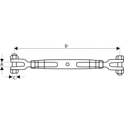Талреп вилка - вилка DIN 1478, М20 по ценам производителя в Челябинске с доставкой по всей России