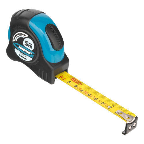 Рулетка "Schlagfest",5 м x 19 мм,магнитный обрезиненный зацеп,двусторонняя шкала,Нейлоновое покрытие,автоматическая фиксация Gross по ценам производителя в Челябинске с доставкой по всей России