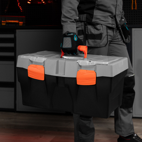 Ящик для инструмента 23", 590х300х300 мм, пластик Россия// Stels по ценам производителя в Челябинске с доставкой по всей России