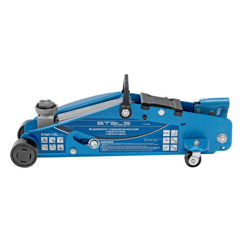 Домкрат гидравлический подкатной 2.5 т, с фиксатором, Safety Pin, 140-385 мм Stels по ценам производителя в Челябинске с доставкой по всей России