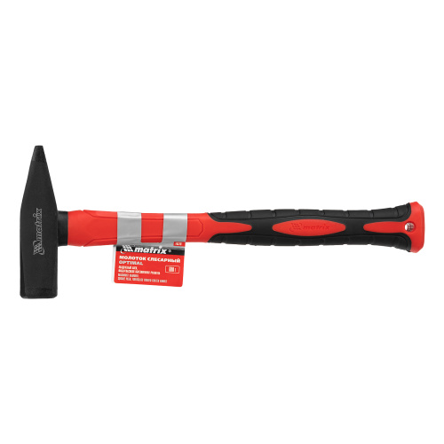 Молоток слесарный optimal, 600 г, фибергласовая обрезиненная рукоятка, квадратный боек Matrix по ценам производителя в Челябинске с доставкой по всей России