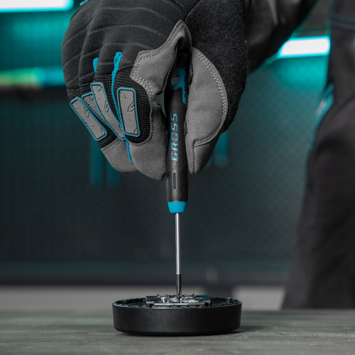 Набор отверток для точной механики, CrMo, двухкомпонентные рукоятки, 6 шт, пластиковый бокс Gross по ценам производителя в Челябинске с доставкой по всей России