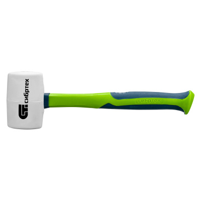 Киянка резиновая, 680 г, белая резина, фибергласовая рукоятка Сибртех по ценам производителя в Челябинске с доставкой по всей России