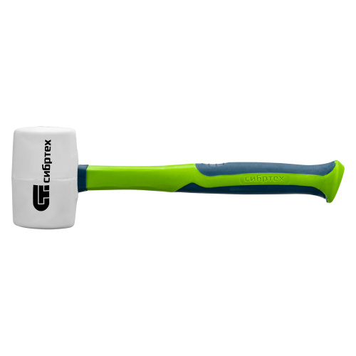 Киянка резиновая, 680 г, белая резина, фибергласовая рукоятка Сибртех по ценам производителя в Челябинске с доставкой по всей России