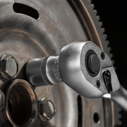 Ключ-трещотка 1/2", 90 зубьев, с быстрым сбросом, CrV Denzel по ценам производителя в Челябинске с доставкой по всей России