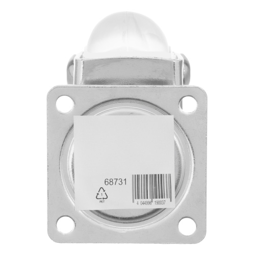 Колесо ПУ прозрачное поворотное d-35 мм, крепление платформенное Сибртех по ценам производителя в Челябинске с доставкой по всей России