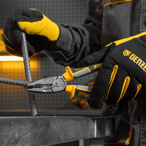 Плоскогубцы комбинированные 205 мм, трехкомпонентные рукоятки Denzel по ценам производителя в Челябинске с доставкой по всей России