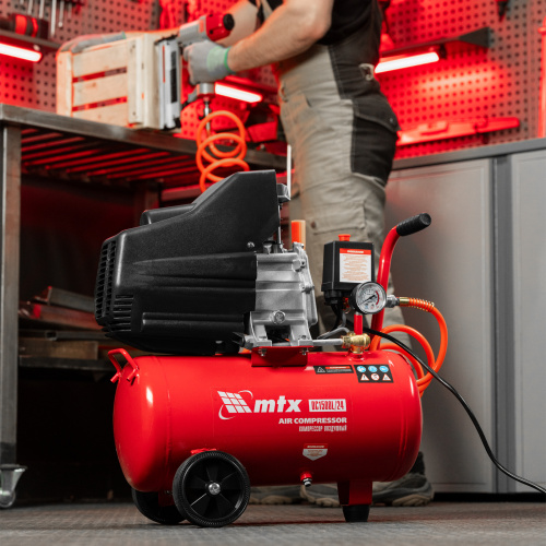 Компрессор воздушный DC1500L/24, 1,5 кВт, 24 л, 210 л/мин MTX по ценам производителя в Челябинске с доставкой по всей России
