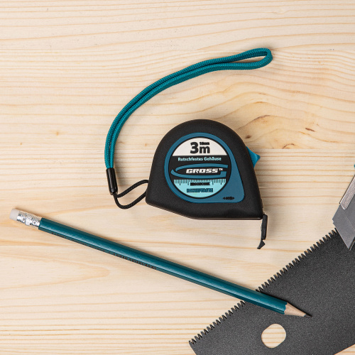Рулетка "Ergonomisch",3 м x 16 мм,магнитный обрезиненный зацеп Gross по ценам производителя в Челябинске с доставкой по всей России