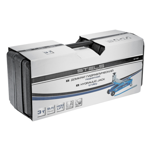 Домкрат гидравлический подкатной, высокий подъем, 3т, SUV, 190-535 мм, в кейсе Stels по ценам производителя в Челябинске с доставкой по всей России