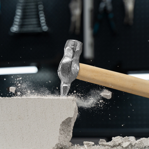 Молоток слесарный, 800 г, круглый боек, деревянная рукоятка по ценам производителя в Челябинске с доставкой по всей России