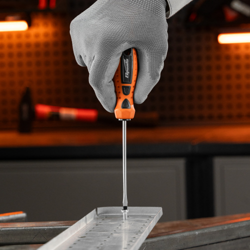 Отвертка "Point", SL4 х 100 мм, CS, двухкомпонентная рукоятка Sparta по ценам производителя в Челябинске с доставкой по всей России