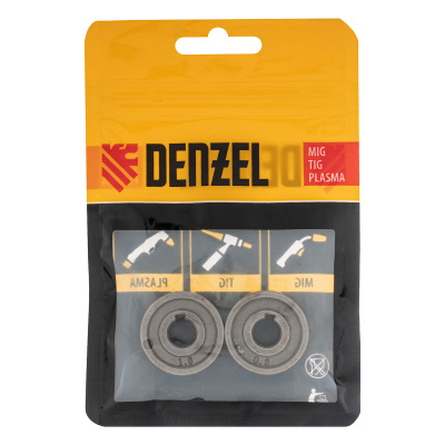 Подающий ролик, V профиль под стальную проволоку 0,8-1мм, 2 шт Denzel по ценам производителя в Челябинске с доставкой по всей России