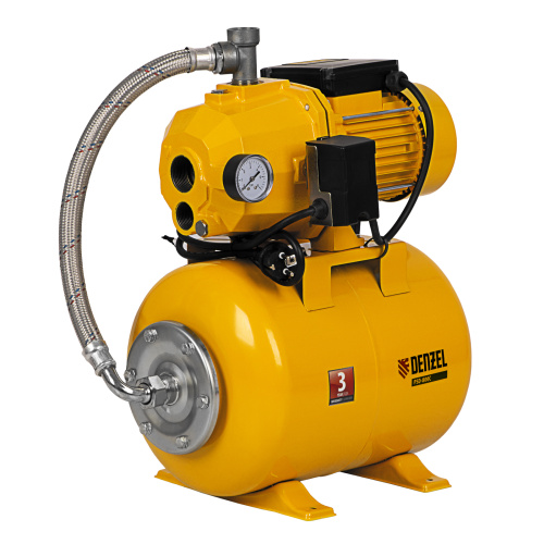 Насосная станция эжекторная PSD800C, 800 Вт, 2400 л/ч, ресивер 24 л, всасывание 20 м Denzel по ценам производителя в Челябинске с доставкой по всей России