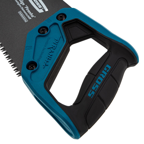 Ножовка по дереву "PIRANHA", 400 мм, 7 TPI, 3D-зуб, тефлоновое покрытие полотна, двухкомпонентная рукоятка Gross по ценам производителя в Челябинске с доставкой по всей России